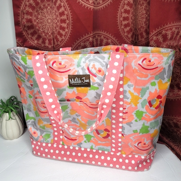Matilda Jane Handbags - Matilda Jane Tote Bag Pink Rose